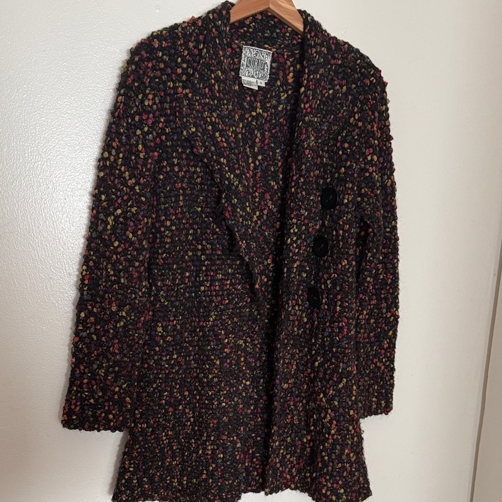 Anthropologie Curio Multicolor Textured Jacket